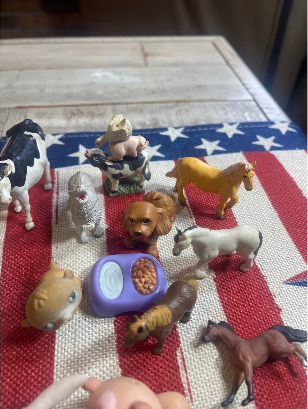Mixed Animal Figurine Toy Lot - Various Small Plastic Figures